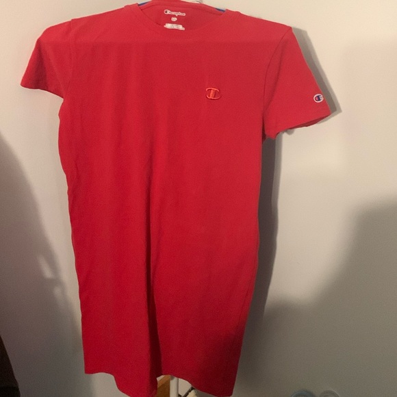 Champion Cotton Blend T Shirt Dress S - Picture 2 of 4